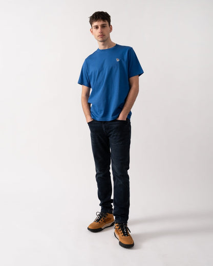 PS Paul Smith Mens Regular Fit Short Sleeve Zebra T-Shirt - 44K Petrol Blue