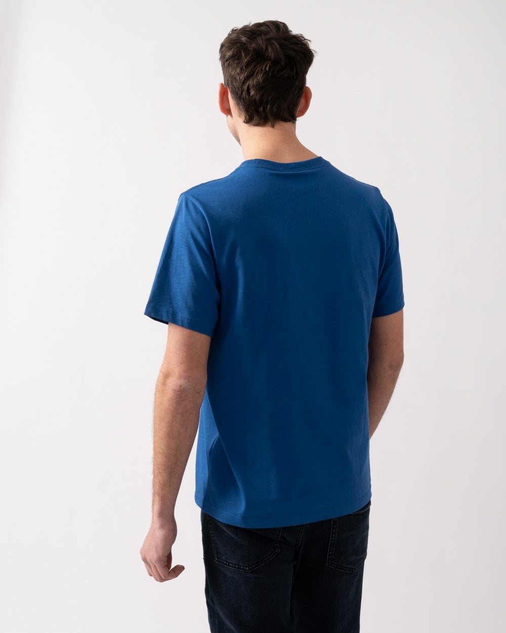 PS Paul Smith Mens Regular Fit Short Sleeve Zebra T-Shirt - 44K Petrol Blue
