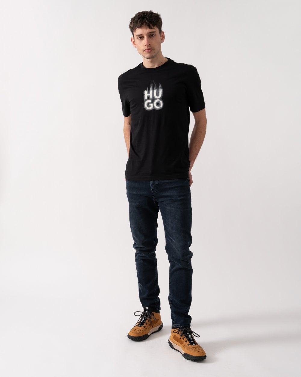 HUGO HUGO Dalayer Mens Logo Print T-Shirt