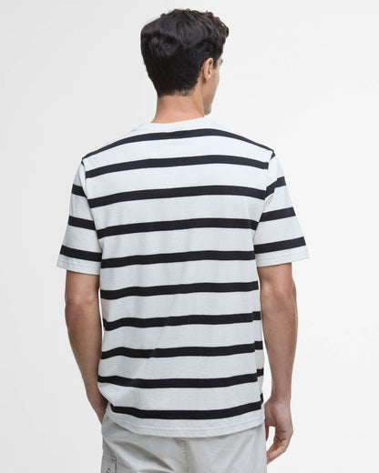 Barbour International Luca Stripe Mens T-Shirt - Whisper White