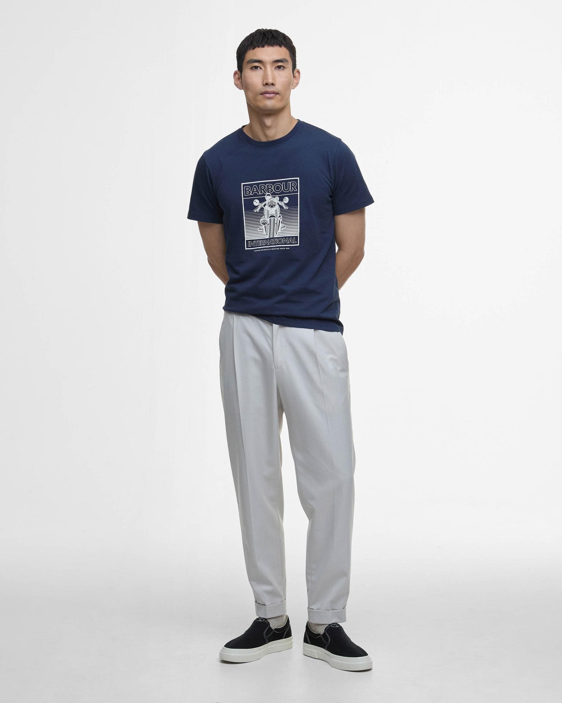 Barbour International Barbour International Track Graphic Mens T-Shirt