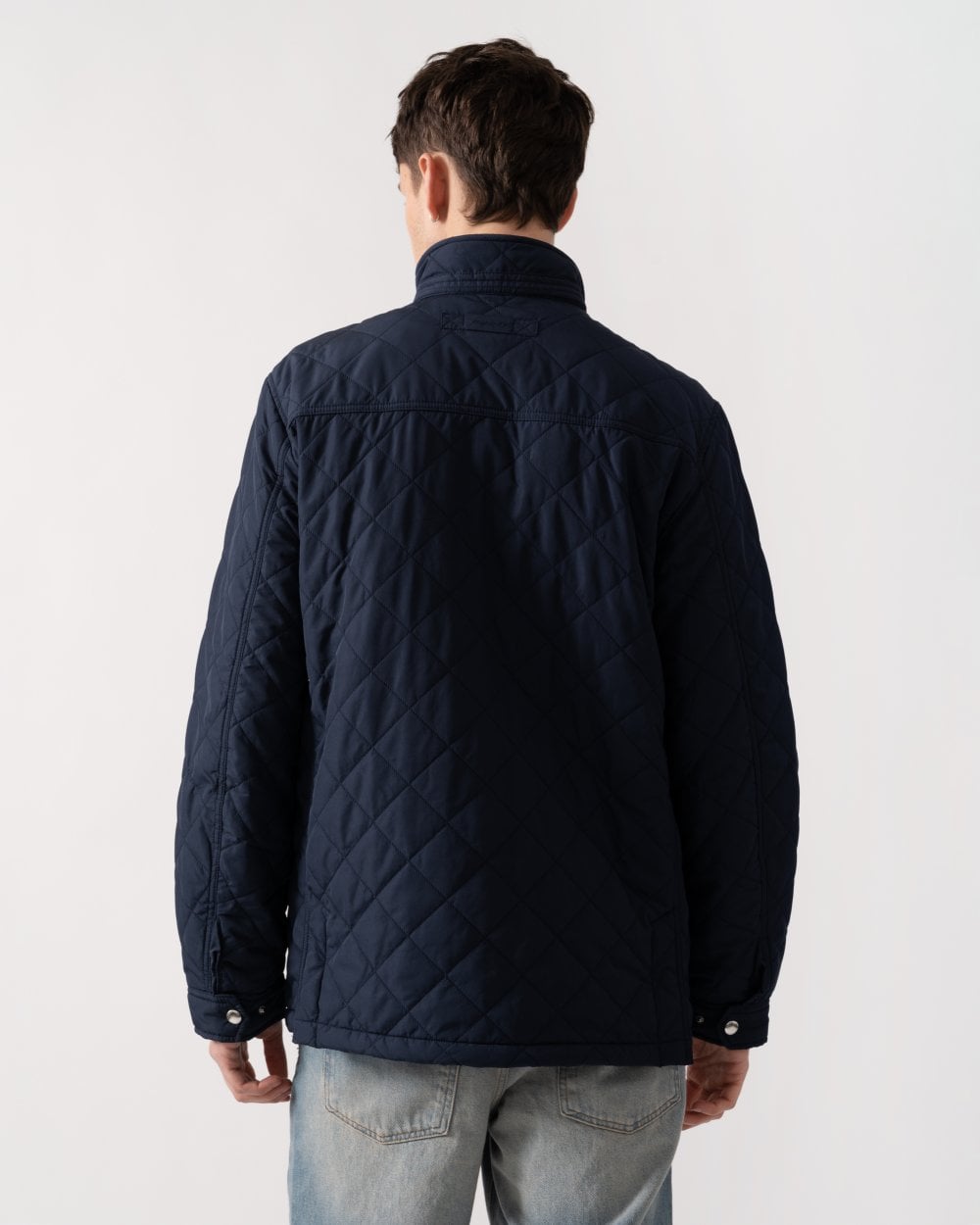 GANT Mens Quilted Windcheater Mid Jacket - 433 Evening Blue