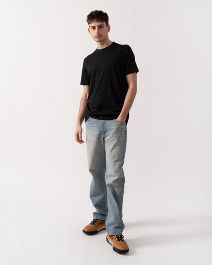 Lyle & Scott Tonal Eagle Superfine Cotton Mens T-Shirt - Z865 Jet Black
