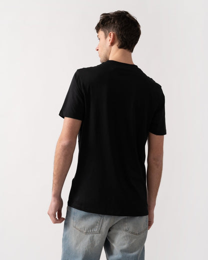Lyle & Scott Tonal Eagle Superfine Cotton Mens T-Shirt - Z865 Jet Black