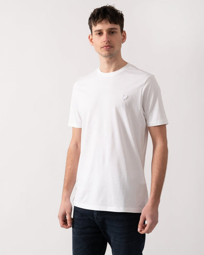 Lyle & Scott Tonal Eagle Superfine Cotton Mens T-Shirt - 626 White