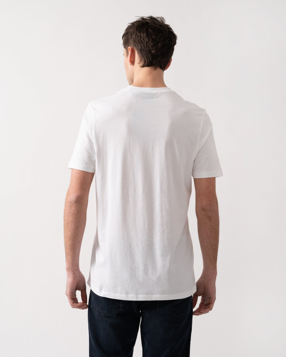 Lyle & Scott Tonal Eagle Superfine Cotton Mens T-Shirt - 626 White