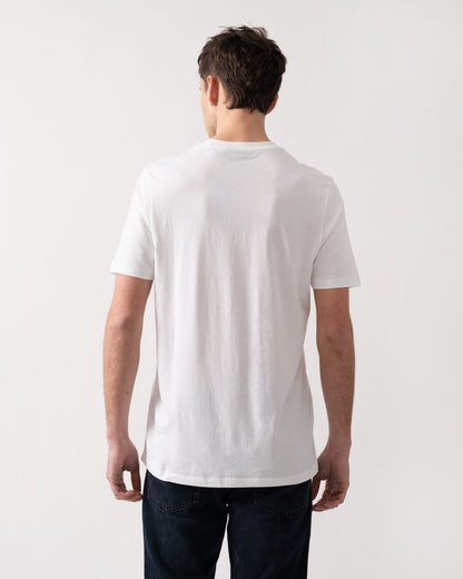 Lyle & Scott Tonal Eagle Superfine Cotton Mens T-Shirt - 626 White