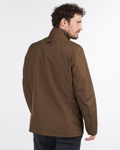 Barbour Spoonbill Mens Jacket - Dark Olive Brown