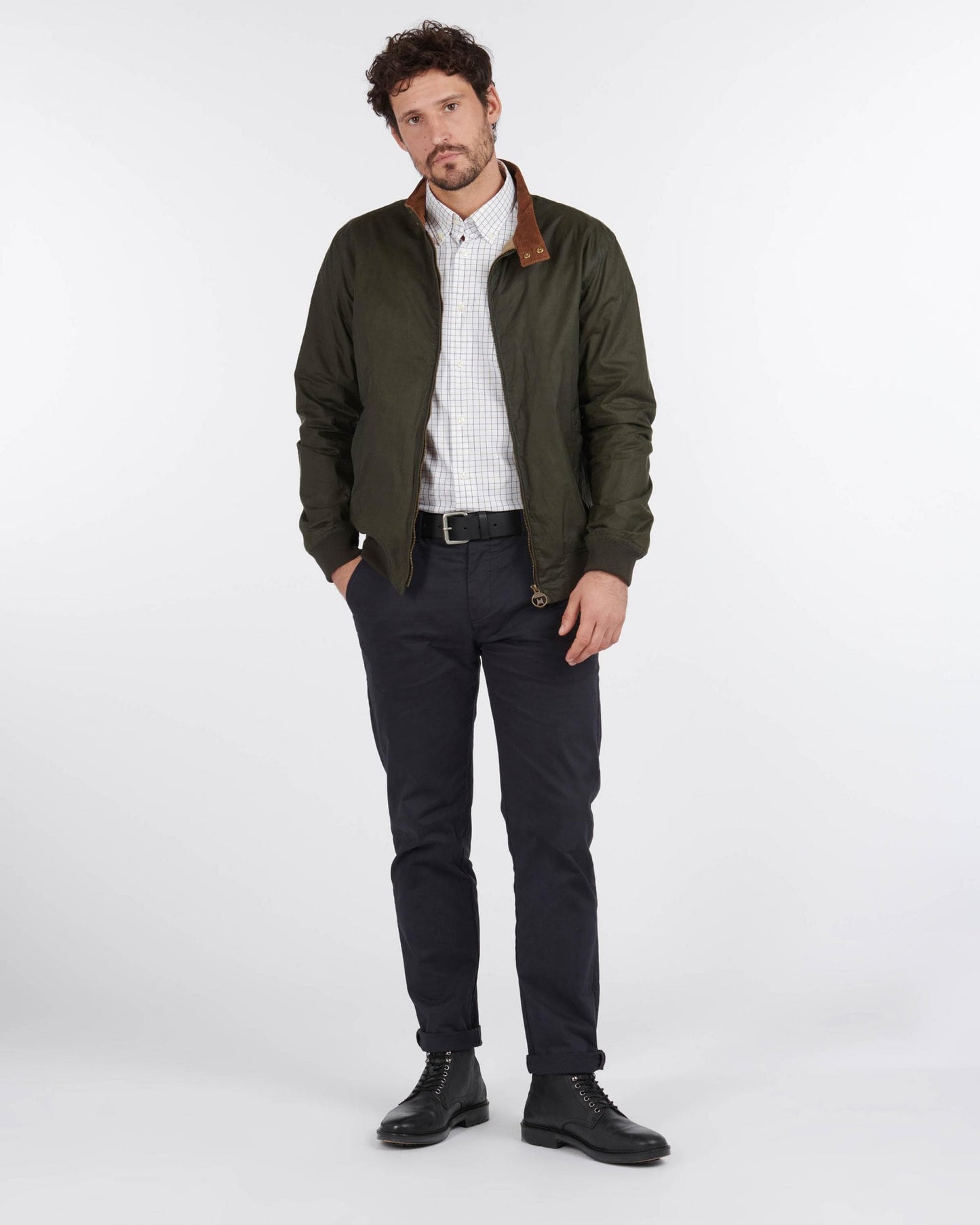 Barbour Lightweight Royston Waxed Cotton Jacket - Archive Olive