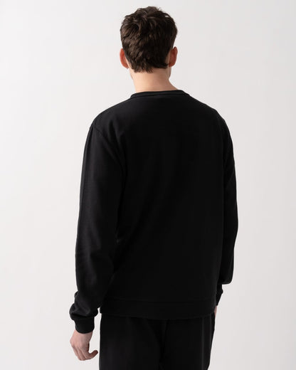 Tommy Hilfiger Cotton Mens Lounge Track Top - Black
