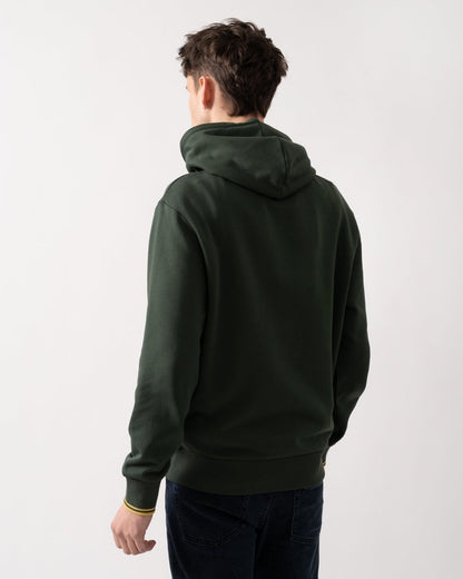 Fred Perry Mens Tipped Hooded Sweatshirt - Court Green X89