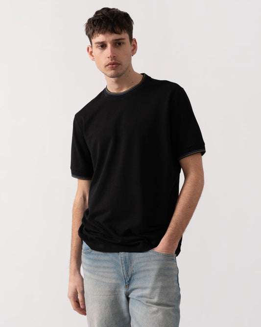 Paul Smith PS Paul Smith Mens Short Sleeve Striped Tipping T-Shirt