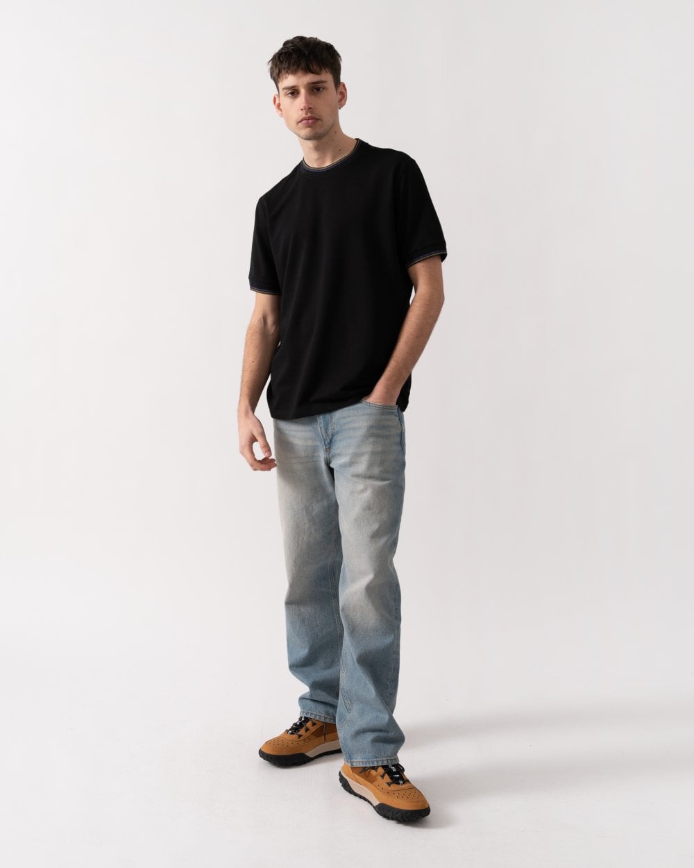 Paul Smith PS Paul Smith Mens Short Sleeve Striped Tipping T-Shirt