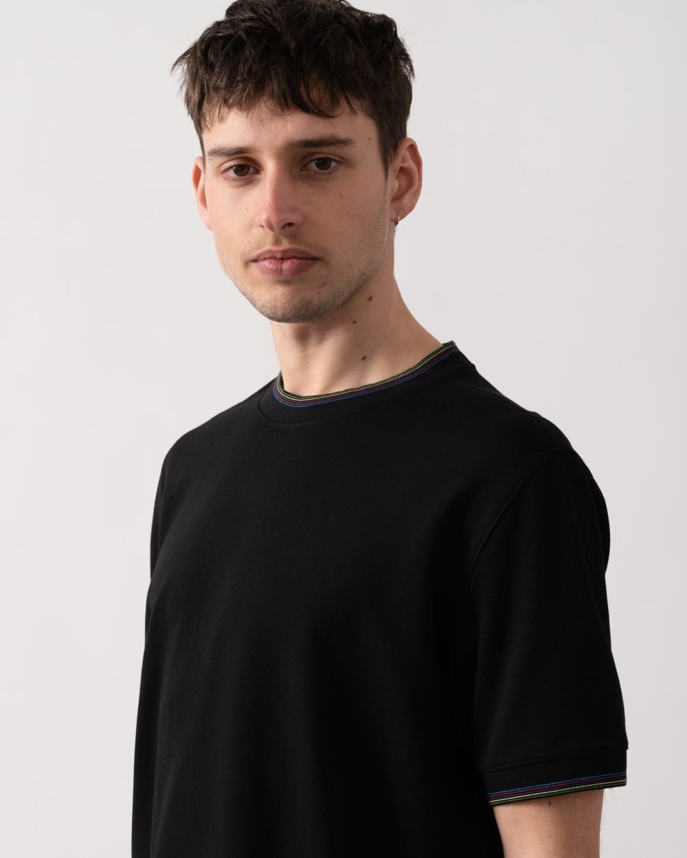 Paul Smith PS Paul Smith Mens Short Sleeve Striped Tipping T-Shirt