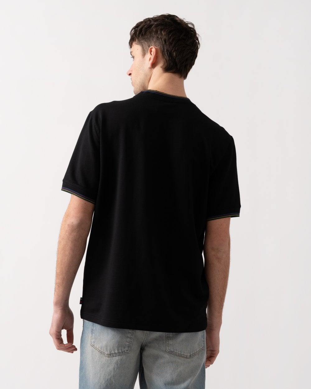 Paul Smith PS Paul Smith Mens Short Sleeve Striped Tipping T-Shirt