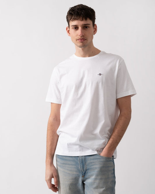 GANT Mens Seasonal Essential Embroidered Archive Shield T-Shirt