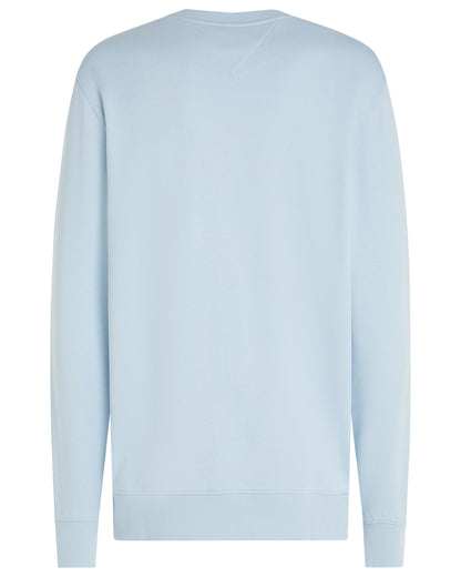 Tommy Hilfiger Essential Mens Terry Cotton Crew Neck - Breezy Blue