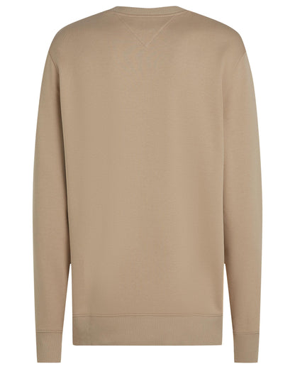 Tommy Hilfiger Essential Mens Terry Cotton Crew Neck - Sandalwood
