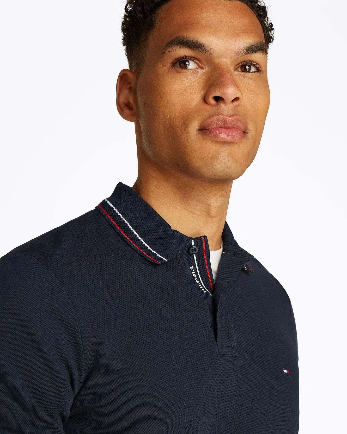 Tommy Hilfiger Tommy Hilfiger Placket Interes Regular Fit Mens Polo