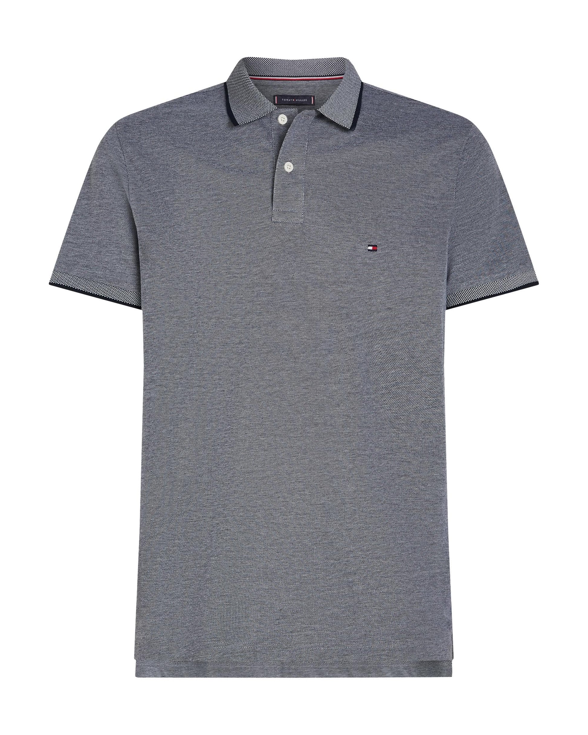 Tommy Hilfiger Tommy Hilfiger Oxford Two Tone Tipped Mens Polo