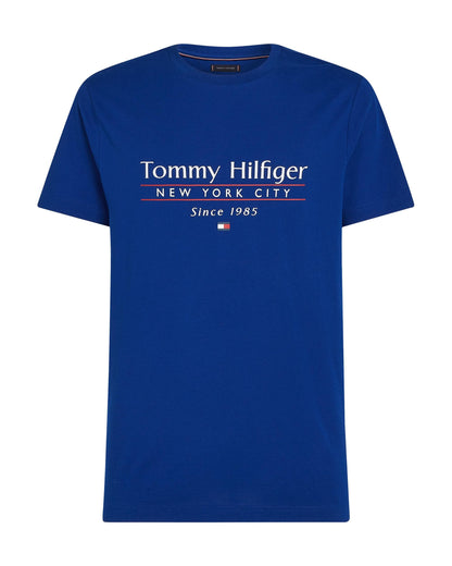 Tommy Hilfiger Center Stack Mens T Shirt - Wedge Blue