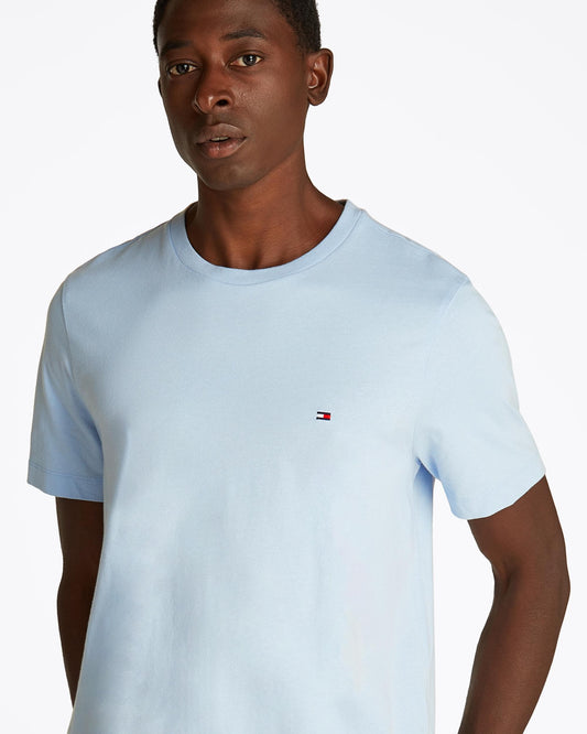 Tommy Hilfiger Essential Seasonal Regular Fit Solid Mens T-Shirt - Breezy Blue