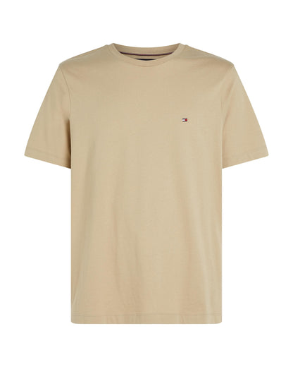 Tommy Hilfiger Essential Seasonal Regular Fit Solid Mens T-Shirt - Sandalwood