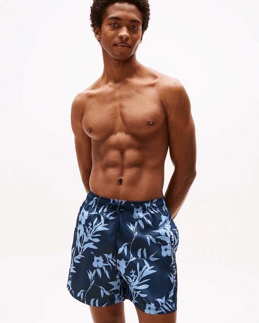 Tommy Hilfiger Tommy Hilfiger Medium Drawstring Leaf Print Mens Swim Shorts