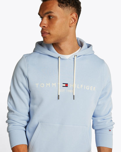 Tommy Hilfiger Tommy Logo Flex Fleece Hoodie - Breezy Blue