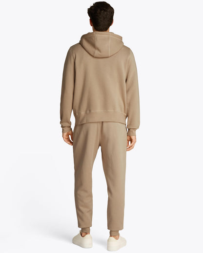 Tommy Hilfiger Tommy Logo Flex Fleece Hoodie - Sandalwood
