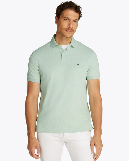 Tommy Hilfiger 1985 Regular Fit Mens Polo - Mint Gel Heather