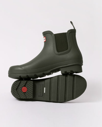 Hunter Original Chelsea Mens Boots - Dark Olive
