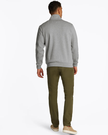 Tommy Hilfiger Essential Intechno Mens Half Zip Sweatshirt - Light Grey Heather