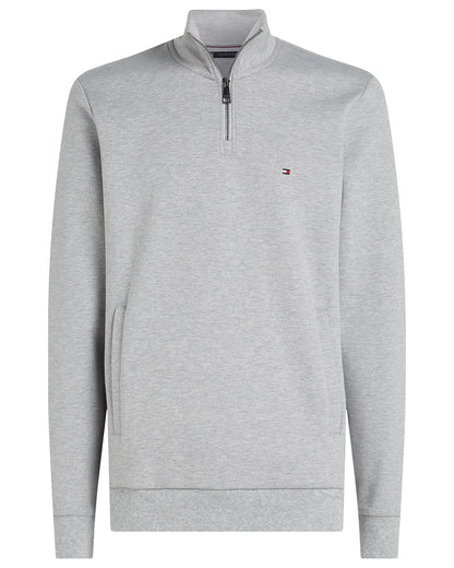 Tommy Hilfiger Essential Intechno Mens Half Zip Sweatshirt - Light Grey Heather