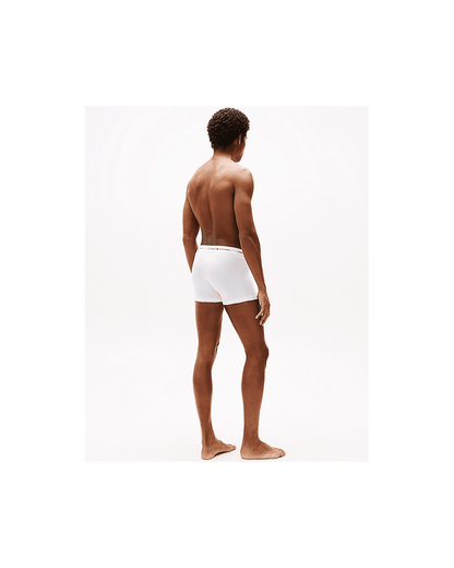 Tommy Hilfiger 3 Pack Mens Contrast Trunks - White/White/White