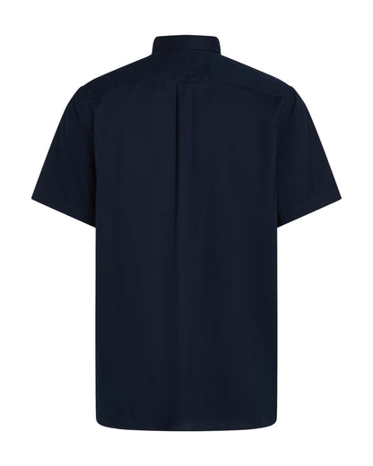 Tommy Hilfiger Flex Poplin Solid Short Sleeve Mens Shirt - Desert Sky