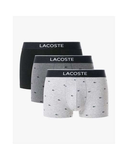 Lacoste Lacoste 3-Pack Croc Print Trunks