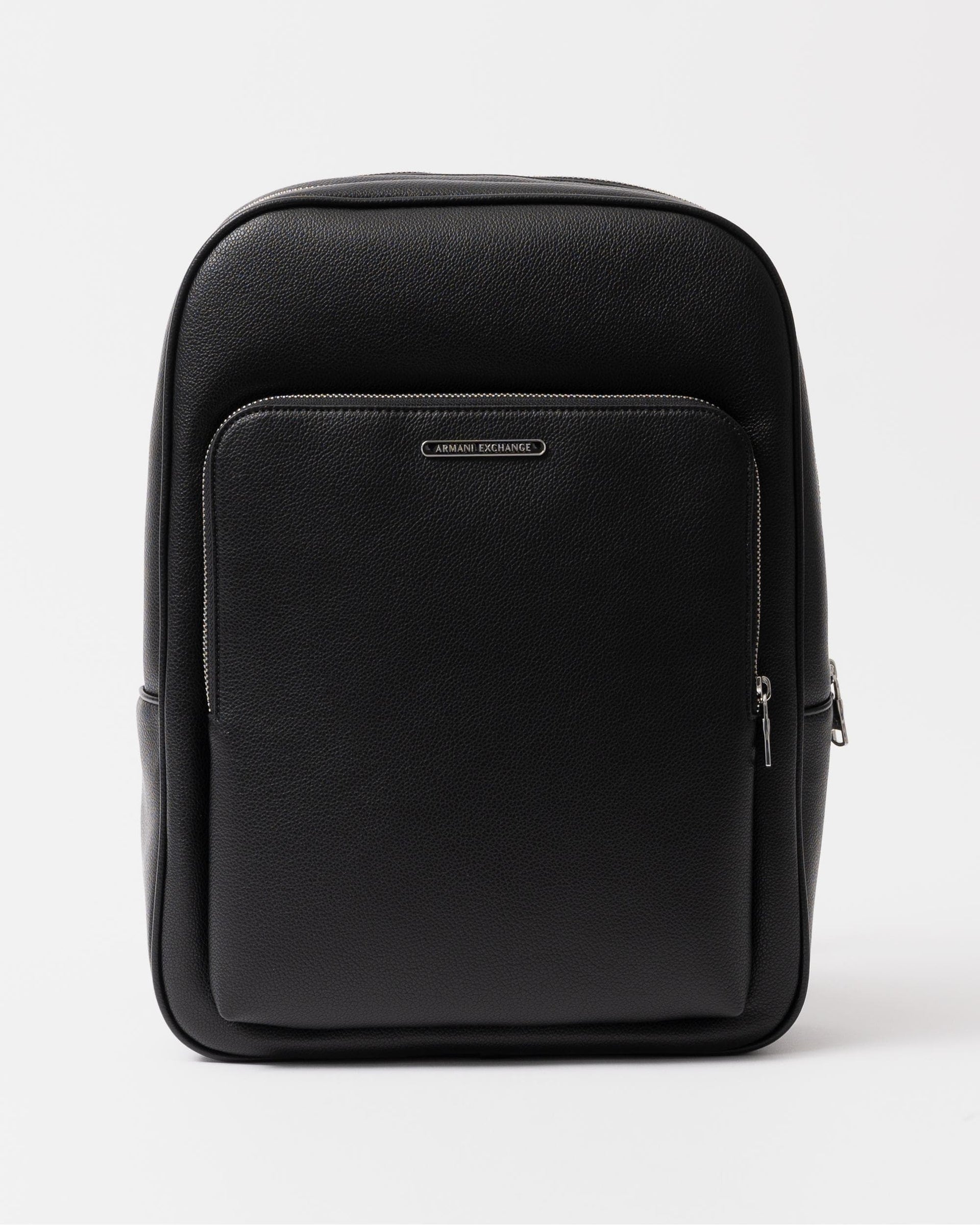 armani exchange faux leather backpack Armani Exchange Mens Faux Leather Backpack