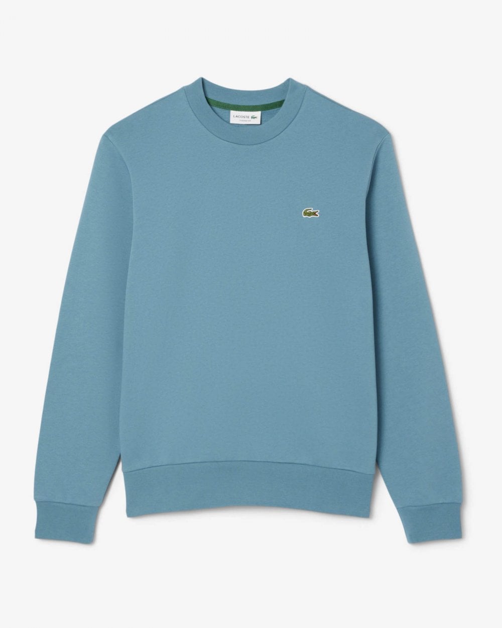 Lacoste Mens Crew Neck Fleece Sweatshirt - Limestone HD9