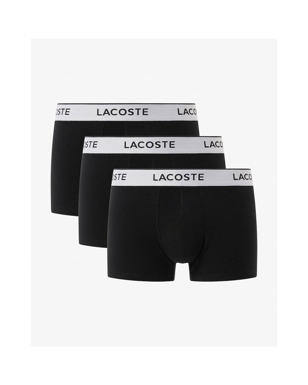 Lacoste Lacoste Mens 3-Pack Contrast Waistband Trunks