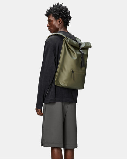 Rains Unisex Rolltop Rucksack - 105 Revel