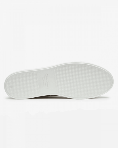 Oliver Sweeney Almada Mens Perforated Leather Trainers - Off White