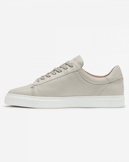 Oliver Sweeney Almada Mens Perforated Leather Trainers - Off White