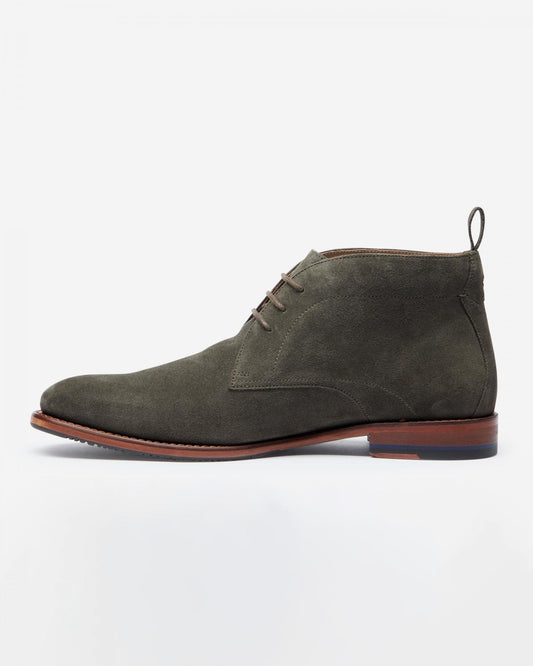 Oliver Sweeney Farleton Suede Mens Chukka Boot - Khaki Green