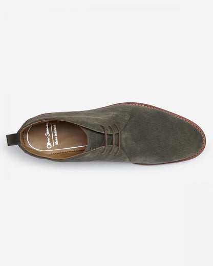 Oliver Sweeney Farleton Suede Mens Chukka Boot - Khaki Green