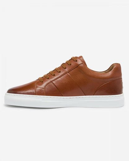Oliver Sweeney Kendal Mens Soft-Milled Calf Leather Trainers - Tan