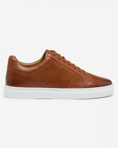Oliver Sweeney Kendal Mens Soft-Milled Calf Leather Trainers - Tan