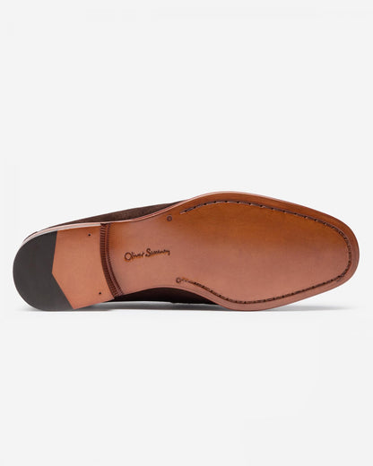 Oliver Sweeney Keyworth Suede Mens Loafers - Chocolate