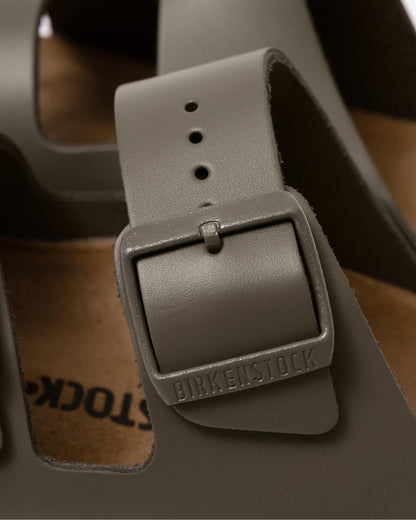 Birkenstock Arizona Natural Leather Womens Sandals - Concrete Grey