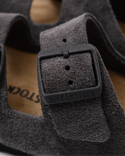 Birkenstock Arizona Suede Leather Womens Sandals - Velvet Grey